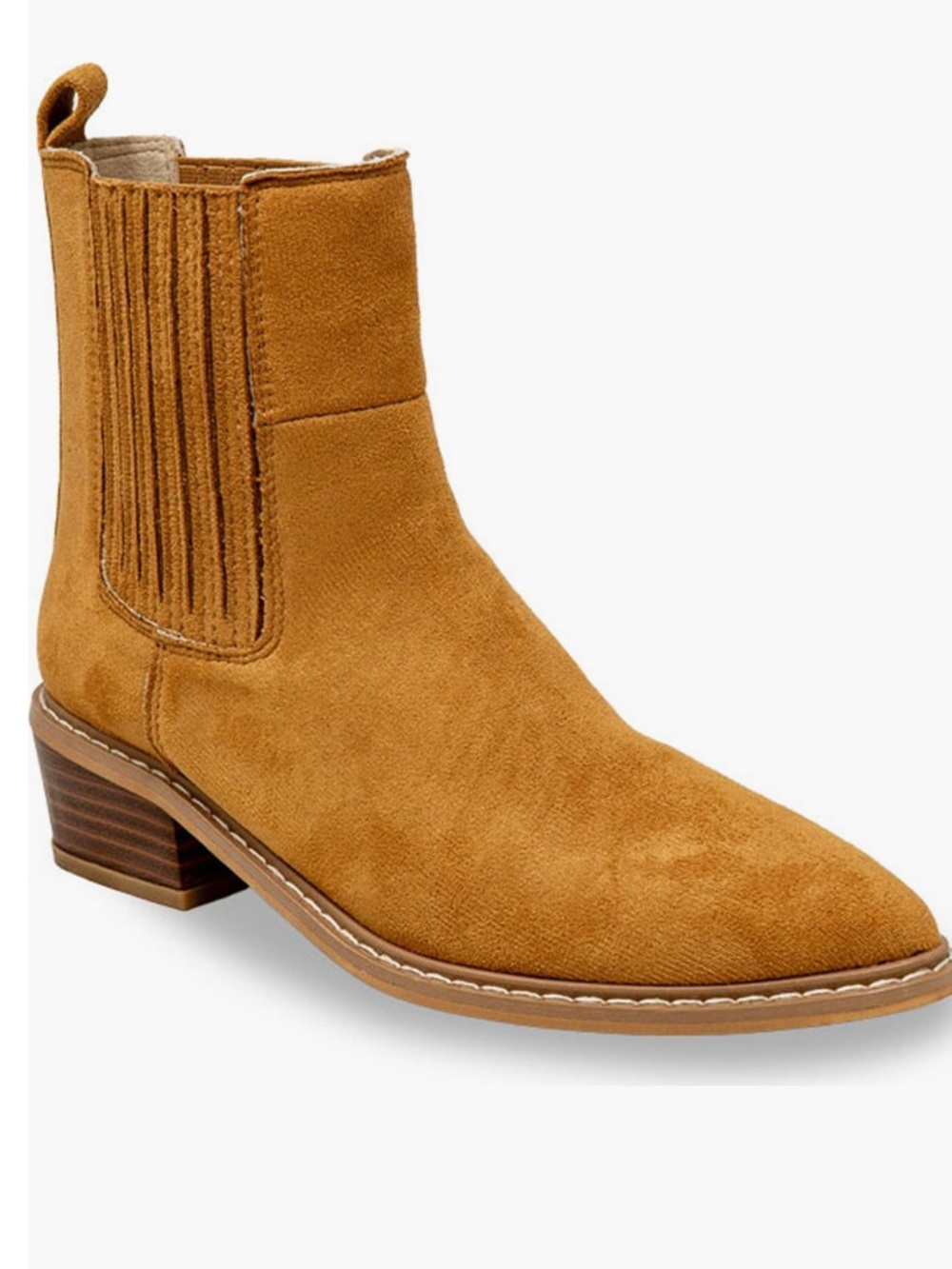 Chase + Chloe Cowboy Bootie, Hailey, 7.5, Tan, NIB